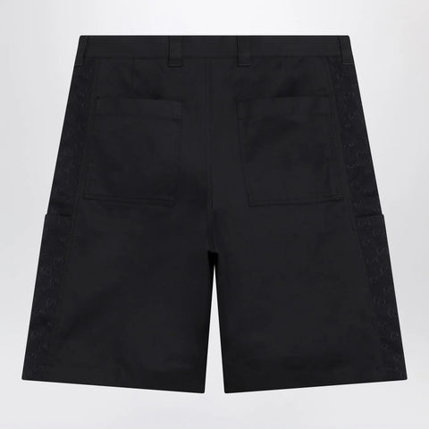 GUCCI Ink blue cotton twill shorts