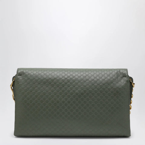 GUCCI Large chain shoulder bag in sage green