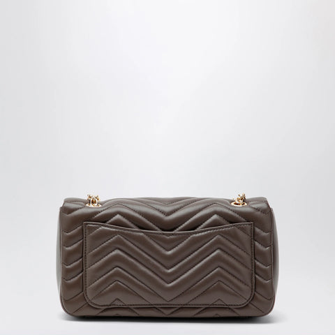 GUCCI Medium GG Marmont shoulder bag in taupe leather