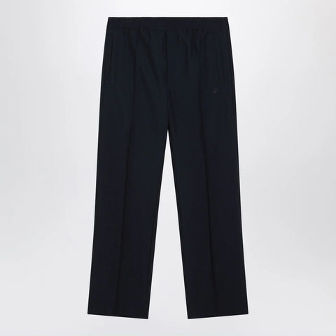 GUCCI Midnight blue technical panama trousers