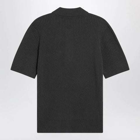 GUCCI Military green wool and cashmere polo