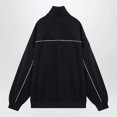 GUCCI Navy blue sweatshirt in technical jersey