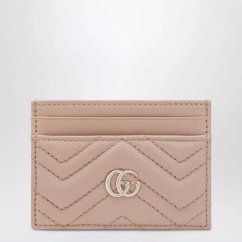 GUCCI Pale pink GG Marmont card holder