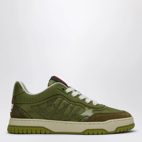 GUCCI Re-Web Sneakers in green GG fabric