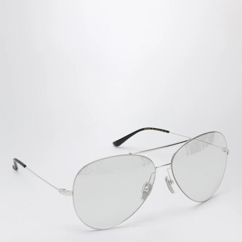 GUCCI Silver pilot sunglasses