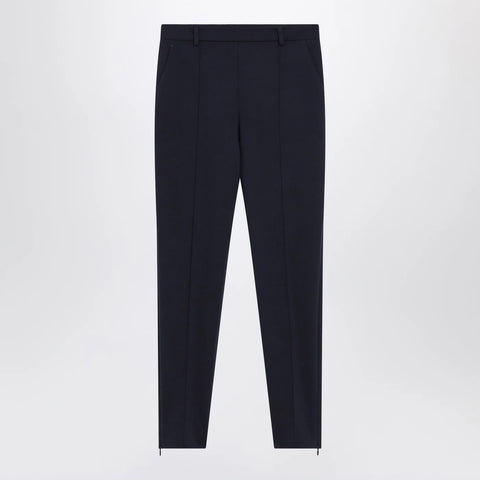 GUCCI Slim blue wool trousers