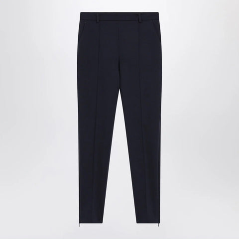 GUCCI Slim blue wool trousers