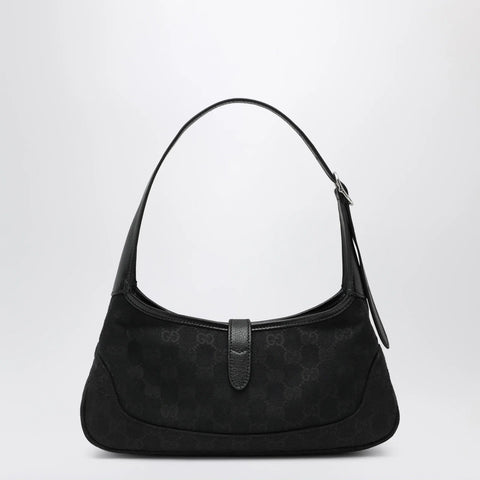 GUCCI Small Jackie Slim Bag In Black GG Fabric