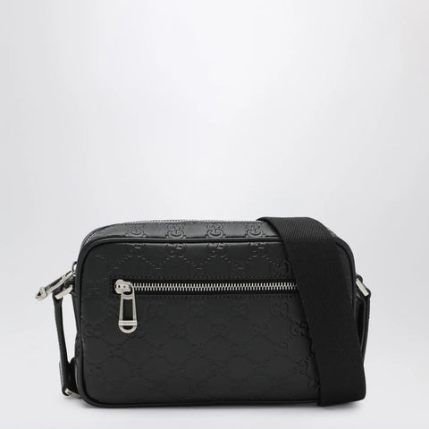GUCCI Small black GG Emblem shoulder bag