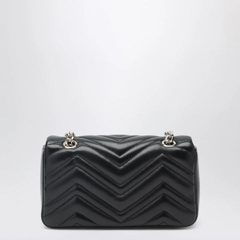 GUCCI Small black GG Marmont shoulder bag