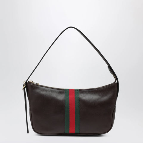 GUCCI Small brown Lunetta leather bag