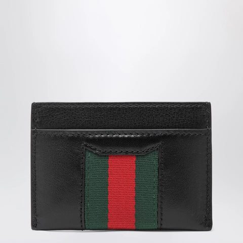 GUCCI Web Cardholder With Horsebit In Leather