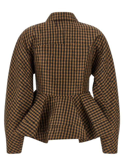 Ganni Crinckled Taffetà Blouse