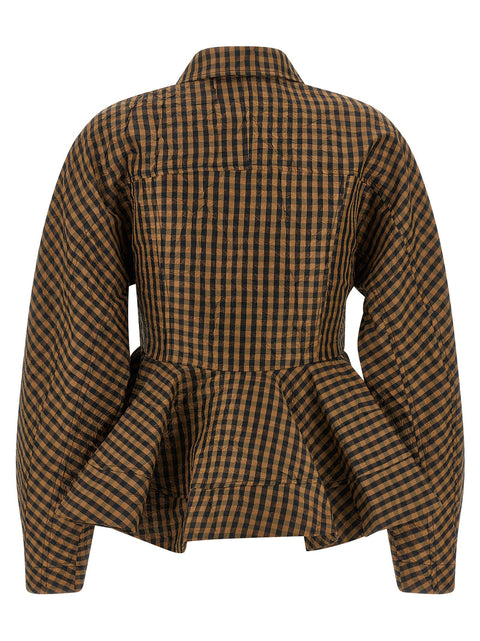 Ganni Crinckled Taffetà Blouse
