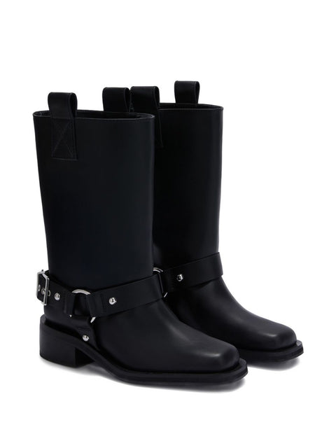 Ganni Mid Shaft Biker Boot