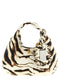 Ganni Mini Hobo Zebra Handbag