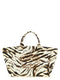 Ganni Xxl Zebra Shopping Bag