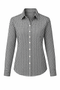 Women's Classic Black & White Gingham Cotton Shirt