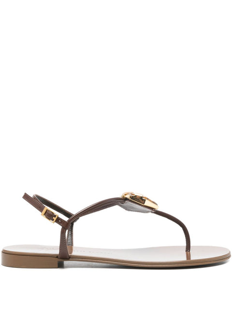 Giuseppe Zanotti Atlantide buckle-embellished thong sandals.