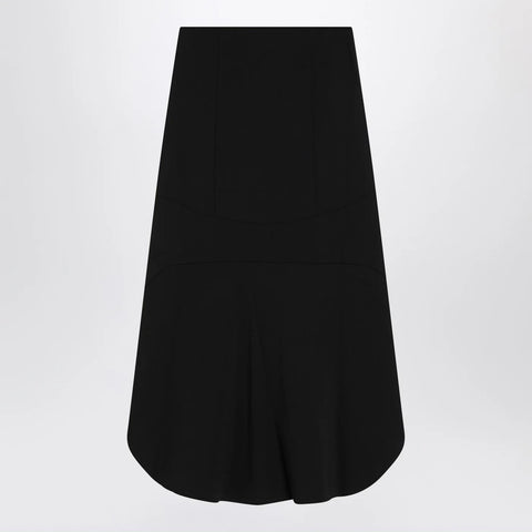 Givenchy Black Milan stitch skirt with buttons