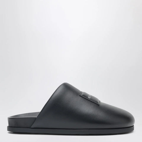 Givenchy Label flat mules in black nappa leather