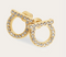 Gold-Tone Crystal Gancini Stud Earrings
