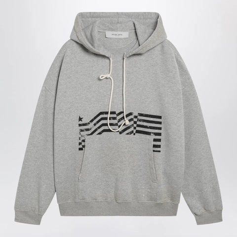 Golden Goose Journey sweatshirt with vintage-effect print in grey