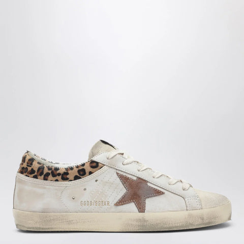 Golden Goose Super-Star beige Sneakers with pony hair details