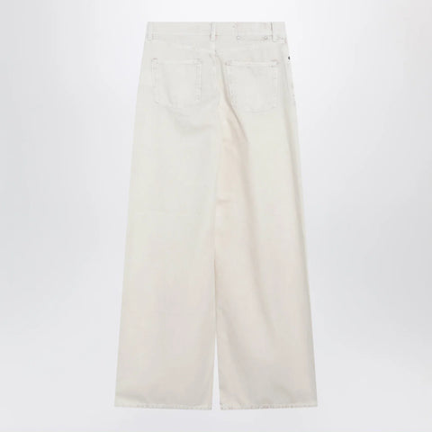 Golden Goose White wide-leg denim trousers