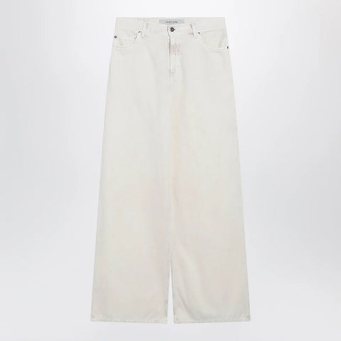 Golden Goose White wide-leg denim trousers