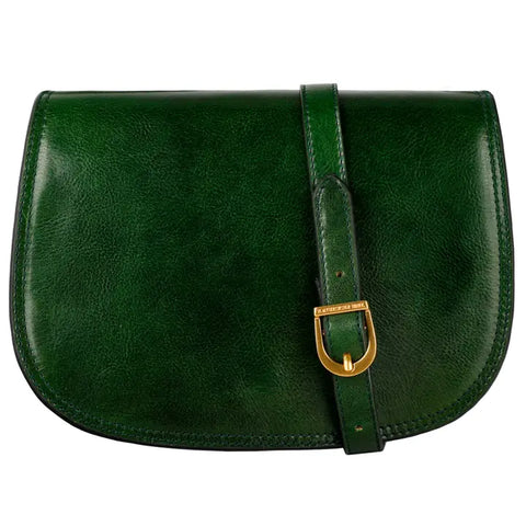 Green Leather Cross Body Bag - Moonfleet-Cross Body Bag-Time Resistance-Green-Urbanheer