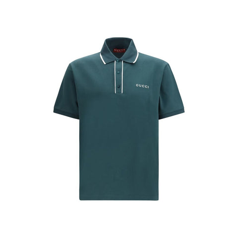 Gucci Bicolor Cotton Polo Shirt
