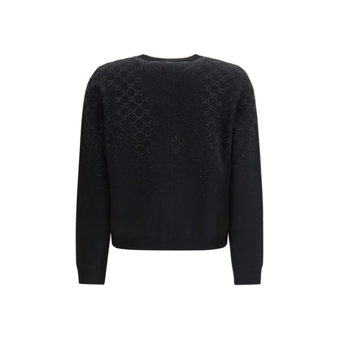 Gucci Black Wool Cardigan