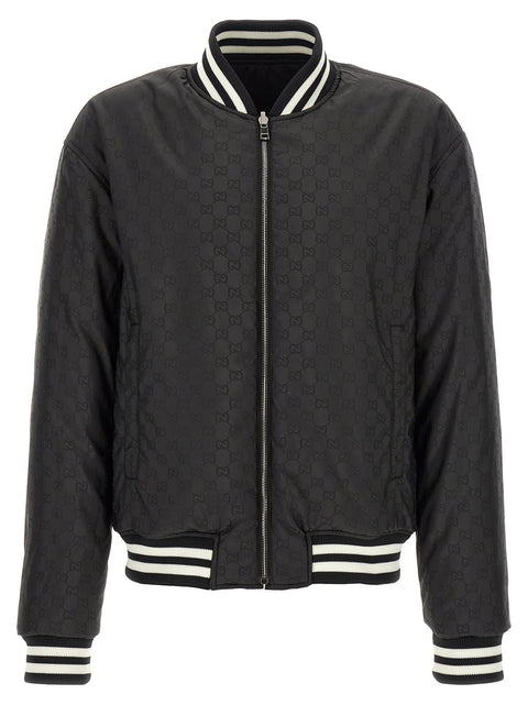 Gucci Gg Reversible Bomber Jacket