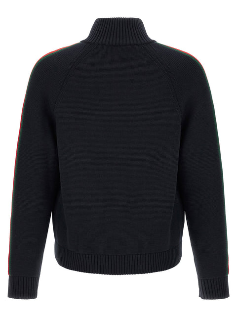 Gucci Web Ribbon Knitted Jacket