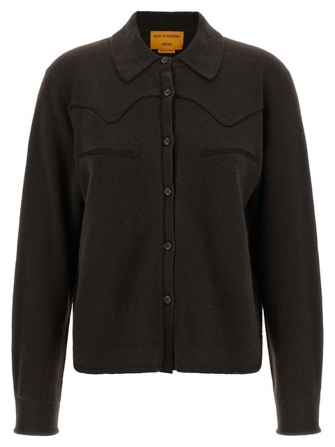 Guest In Residence Cropped Western Shirt