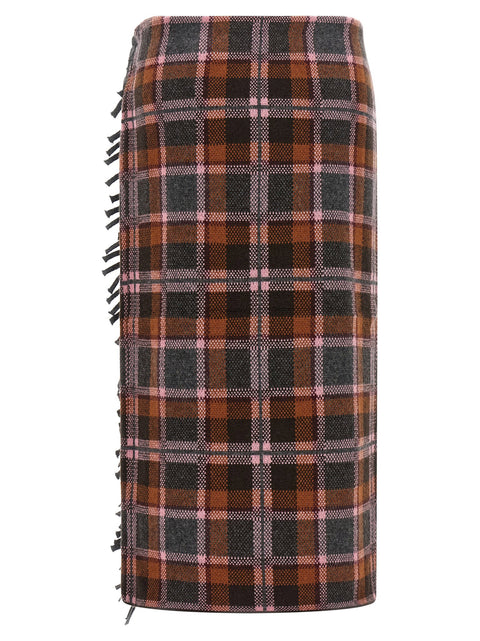 Guest In Residence Tartan Wrap Skirt