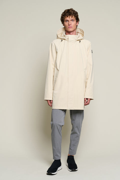 H2O long parka with heat-sealed seams