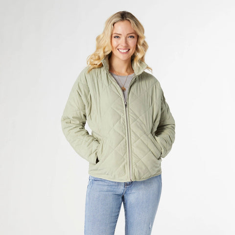Hadley Diamond Quilted Jacket-Jacket-COCO + CARMEN-XS-Seafoam-Urbanheer
