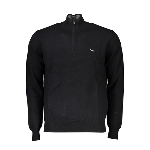 Half Zip Long-sleeve Sweater - Black