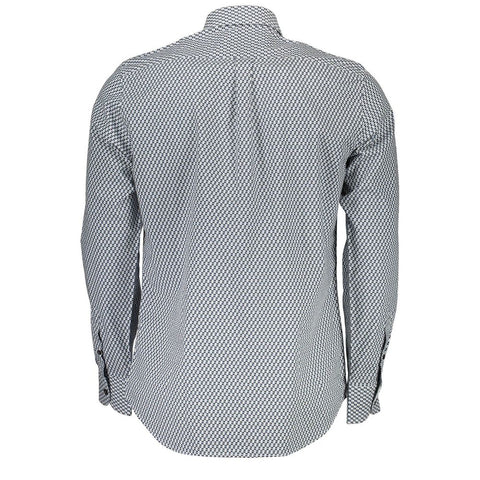 Harmont & Blaine Blue Cotton Pattern Shirt