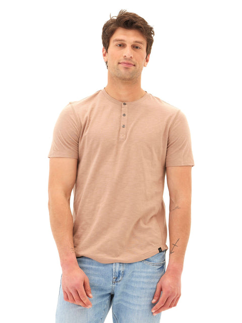 Heath Slub Jersey Short Sleeve Henley