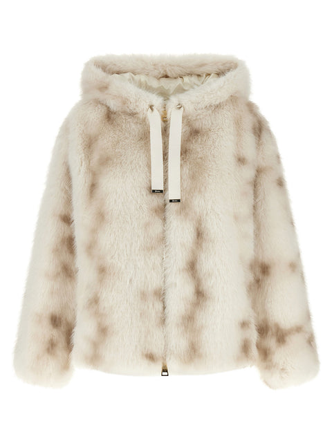 Herno Faux Fur Bomber Jacket
