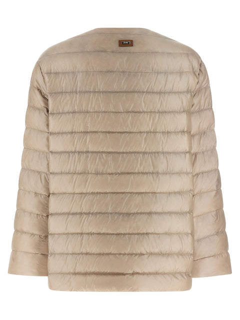 Herno Leather Strap Down Jacket