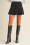 High-Waist Paneled Flare Mini Skirt