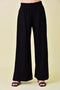 High Waisted Wide Leg Relaxed Fit Lounge Pants Black-Pants-Fore Collection-S-Urbanheer