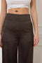 High-Waisted Wide Satin Pants