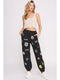 Hight Waist Multi Patches Jogger Pants Black-Pants-JADE BY JANE-S-Black-Urbanheer