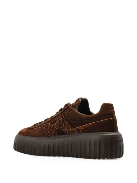 Hogan H-Stripes Leather Sneakers