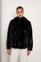 Hooded Faux Fur Jacket